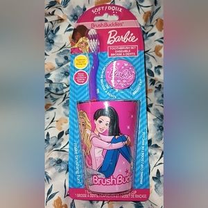 Barbie toothbrush set with Barbie drinking cup